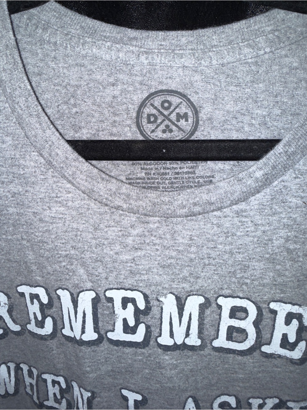 Graphic Crewneck T‑Shirt - Gray - Casual Men’s Shirt - Picture 3 of 4